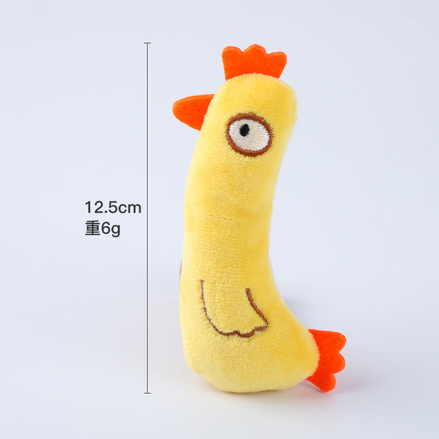 Bite-Resistant Mint Plush Cat Toy for Interactive Play