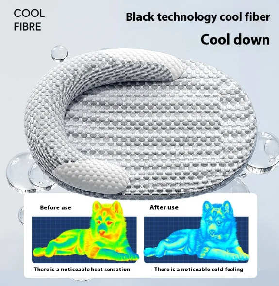 Removable and Washable Summer Pet Cooling Mat Bed for Dogs and Cats